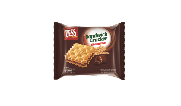 Zess Sandwich Cracker Chocolate 180g - Image 3
