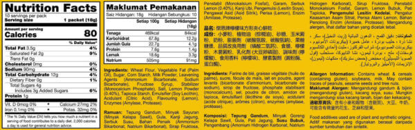 Zess Sandwich Cracker Lemon 180g - Image 4