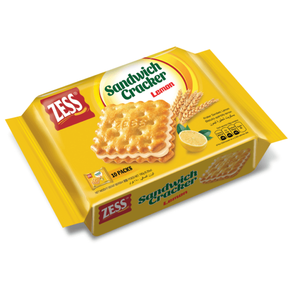 Zess Sandwich Cracker Lemon 180g