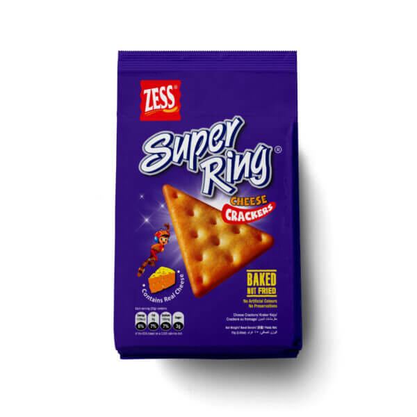 Zess Super Ring Cheese Crackers 75g